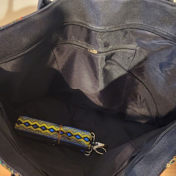 Vintage Embroidery new in bag black peacock sequin shoulder bag - Picture 5 of 5